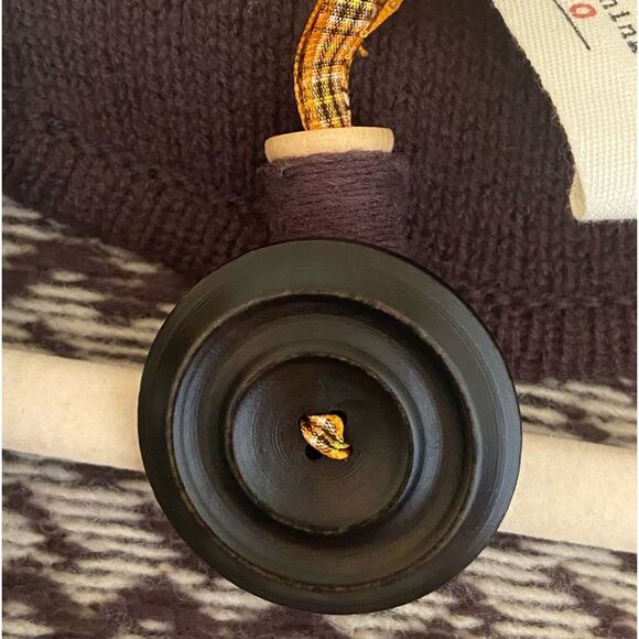 Anthropologie Cartonnier - Wool Brown Jabberwocky Cardigan Sweater - size L NWOT - Picture 6 of 10